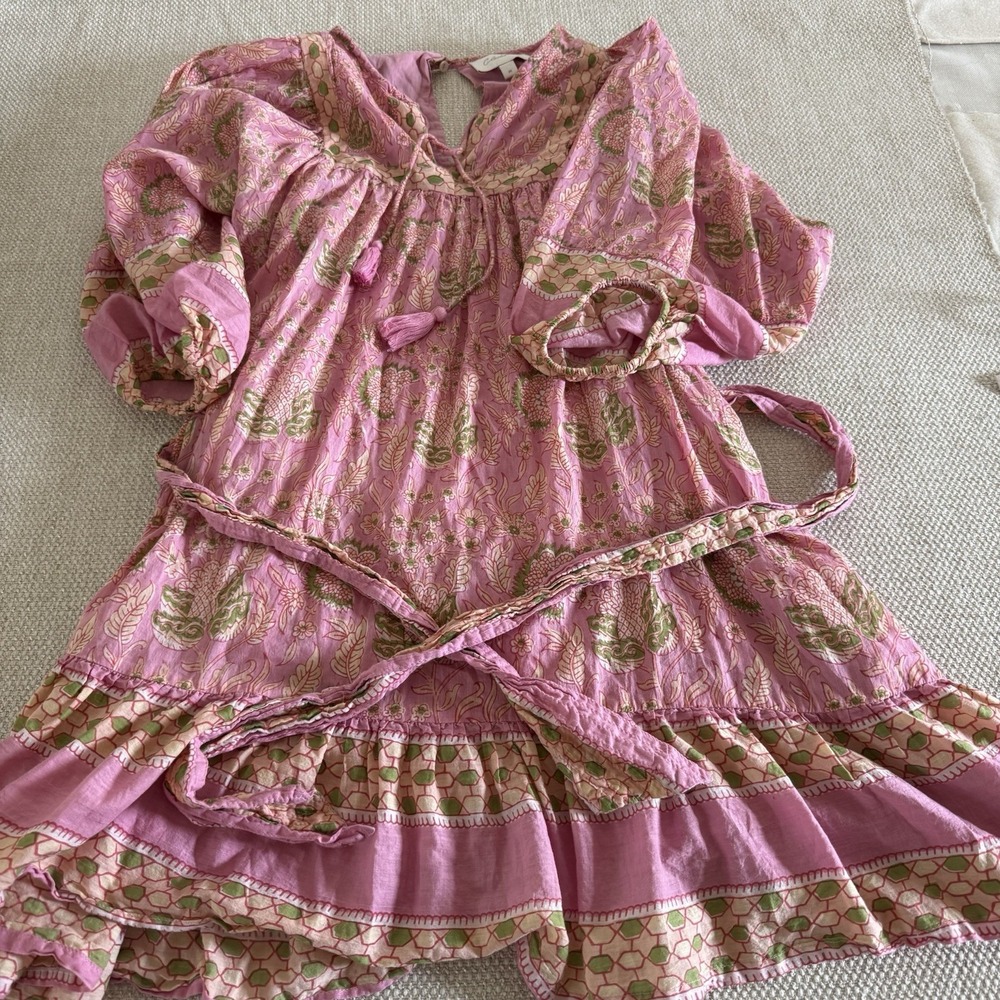 ANTHROPOLOGIE $198 Cleobella Magdalena Wildflower Mini Tunic Dress Size Medium - Picture 14 of 16